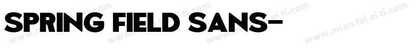 spring field sans字体转换